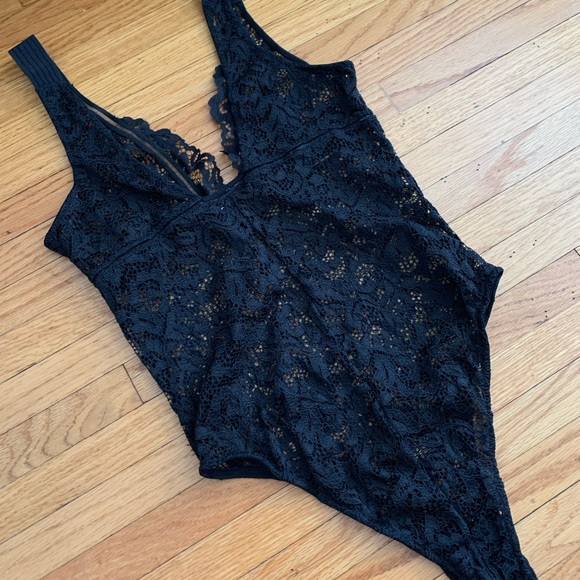 Worn once Victoria secret lace halter bodysuit - Picture 2 of 4